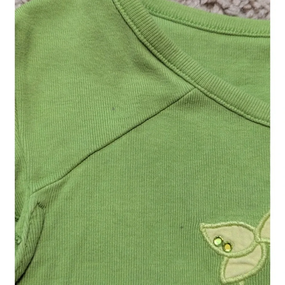 Gymboree Very Cherry Girls Top Sz 7 Fruit Summer Ruffle Sleeve 100% Cotton Bling